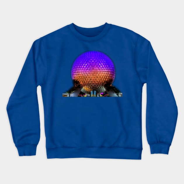 My Spaceship Earth Crewneck Sweatshirt by Farbeyondinfinity